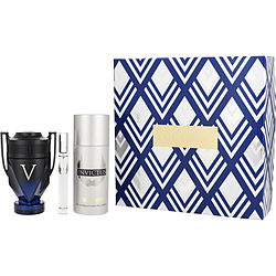 Paco Rabanne Invictus Victory Elixir Parfum Intense Spray 3.4 oz & Invictus Deodorant Spray 5.1 oz & Invictus Eau De Toilette Spray 0.34 oz Mini - Үнэртэй ус