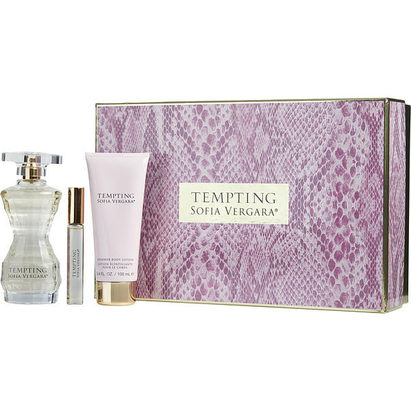 Sofia Vergara Tempting By Sofia Vergara Eau De Parfum Spray 3.4 oz & Shimmer Body Lotion 3.4 oz & Eau De Parfum Rollerball 0.33 oz - Үнэртэй ус