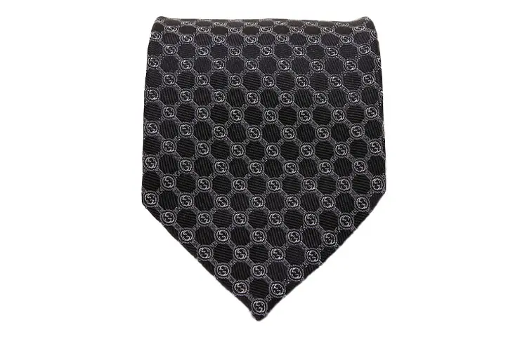 GUCCI Silk Ties Men's White Print