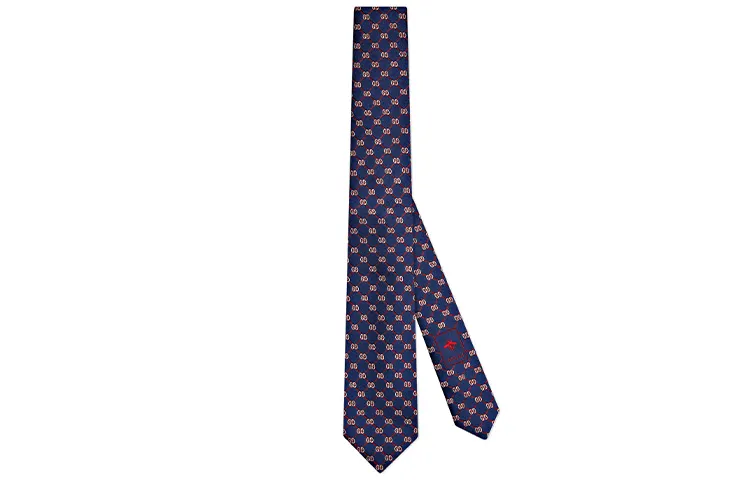GUCCI Silk Ties Men's Navy Blue