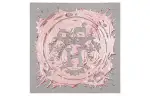 HERMES Silk Scarves Women's Gray