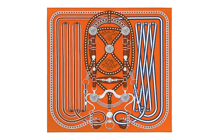 HERMES Scarves Women's Caramel