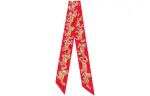 Hermès Pre Owned Twilly Chevaux En Liberte Printed Scarf