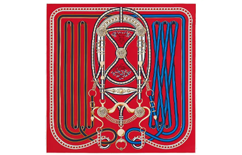 HERMES Scarves Women's Red