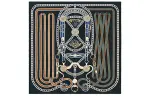 HERMES Silk Scarves Women's Caramel
