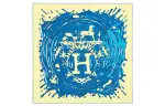 HERMES Scarves Women's Yellow/Blue