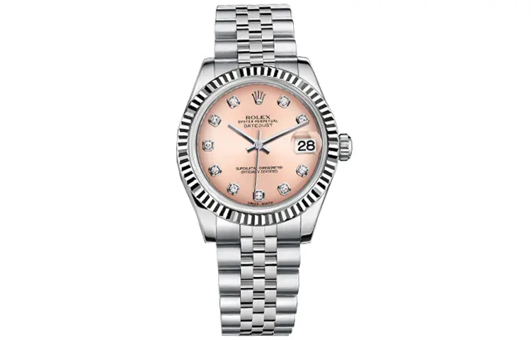 ROLEX Datejust Collection Automatic Mechanical Movement Women's Watch 31mm Pink Watch Dial
