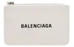 Balenciaga Cow Leather Wallet Regular Women's White