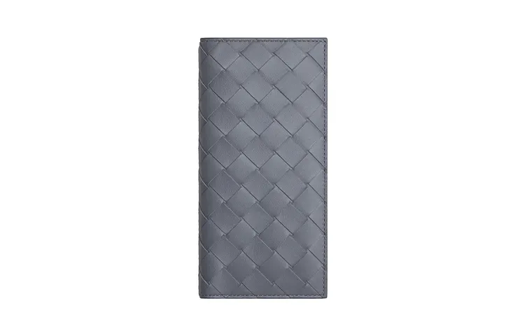 Bottega Veneta Calfskin Wallet Men's Gray