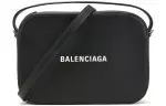 Balenciaga Grain Calfskin Camera Bag, Shoulder Bag, Crossbody Bag Large Men's Black