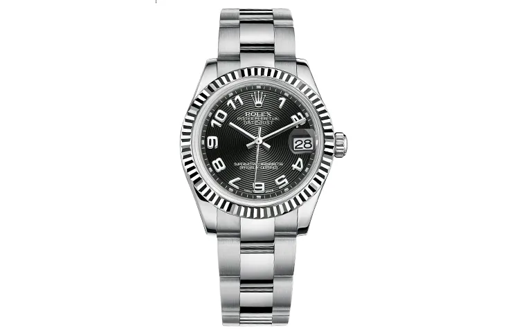 ROLEX Datejust Collection Automatic Mechanical Movement Women's Watch 31mm Black Dial