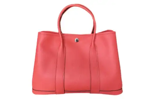 HERMES Hermès Garden Party 30 silver buckle Epsom calfskin handbag 30 women's 0E RoseTexas Texas pink