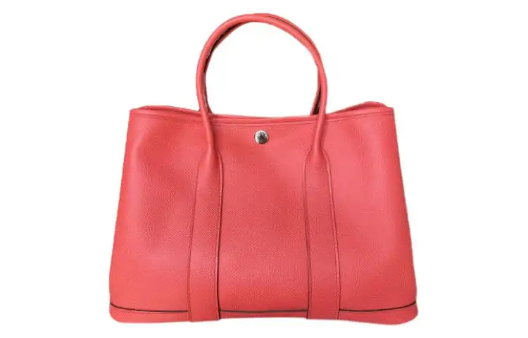 HERMES Hermès Garden Party 30 silver buckle Epsom calfskin handbag 30 women's 0E RoseTexas Texas pink
