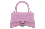 Balenciaga Hourglass Calfskin Hourglass Bag, Shoulder Bag, Crossbody Bag, Handbag Women's Lavender Purple