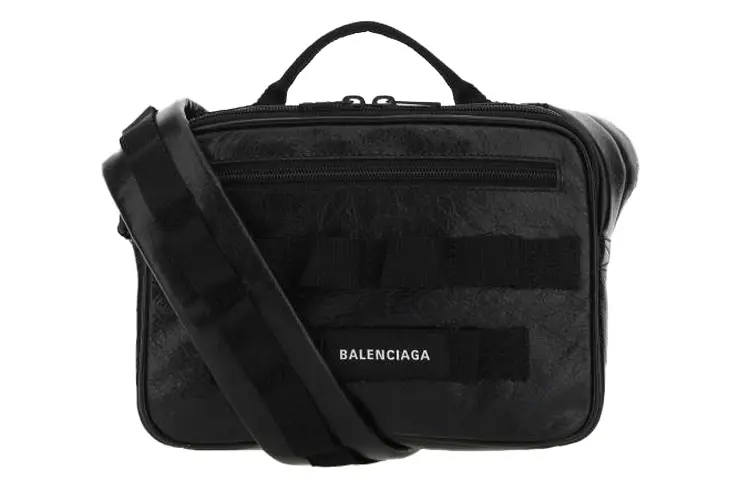Balenciaga Polyamide Shoulder Bag, Crossbody Bag, Handbag Men's Black