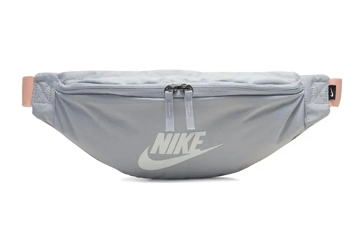 Nike Heritage Polyester Crossbody Bag, Fanny Pack Regular Unisex Gray
