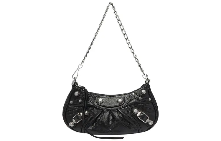 Balenciaga Le Cagole Mini Bag With Chain Black