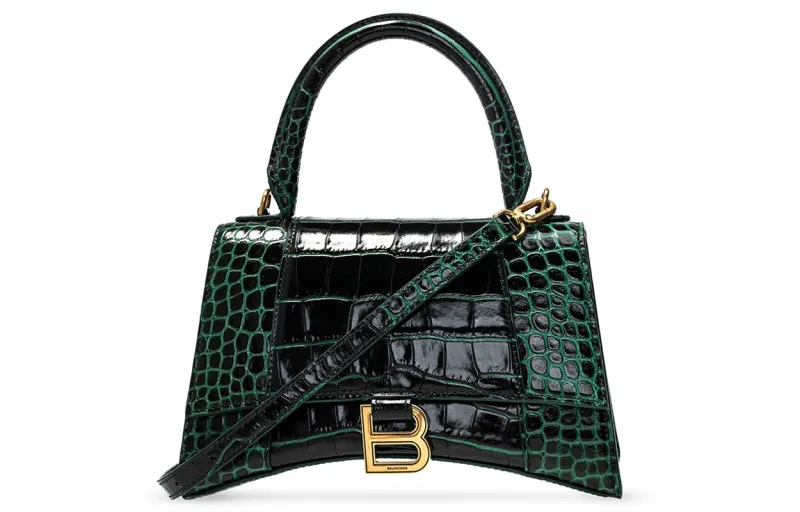 Balenciaga Calfskin Shoulder Bag, Handbag Women's Green