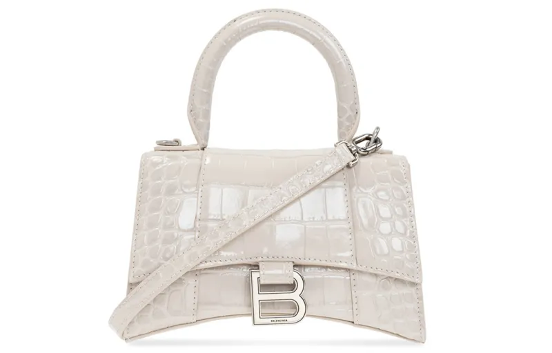 Balenciaga Calfskin Shoulder Bag, Handbag Women's Cream