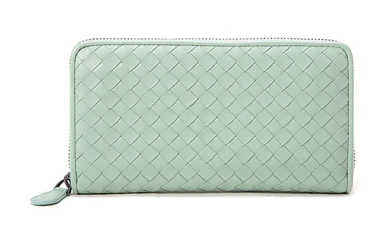 Bottega Veneta Cotton Cow Leather Clutch Regular Women's Green
