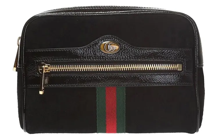 GUCCI Ophidia Cow Leather Sling Bag, Shoulder Bag, Crossbody Bag, Fanny Pack Small Unisex Black
