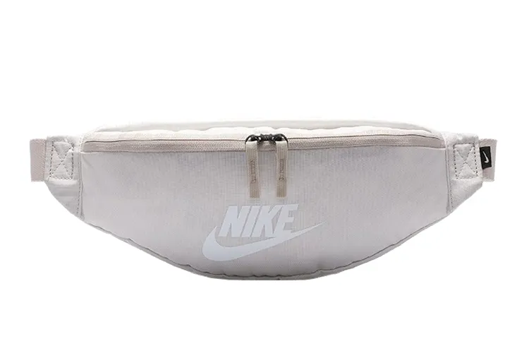 Nike Polyester One Shoulder Crossbody Sling Bag, Fanny Pack Regular Unisex Gray White
