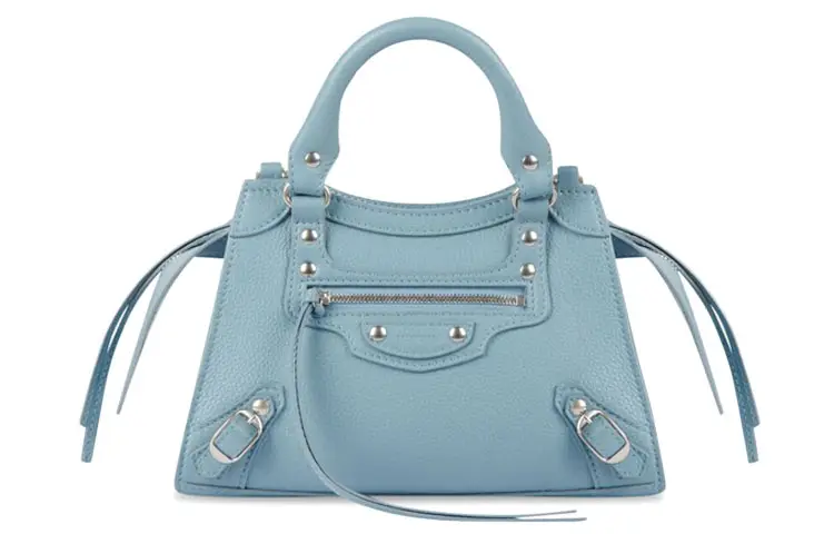 Balenciaga Neo Classic Cow Leather Handbag Mini Women's Blue