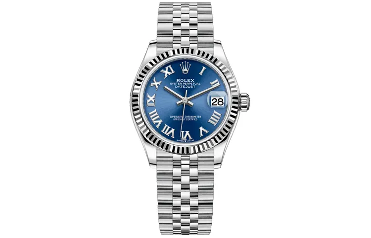 ROLEX Datejust Collection Automatic Mechanical Movement Date Display Women's Watch Blue Dial