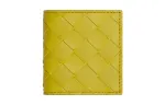 Bottega Veneta Cow Leather Wallet Men's Plum Yellow