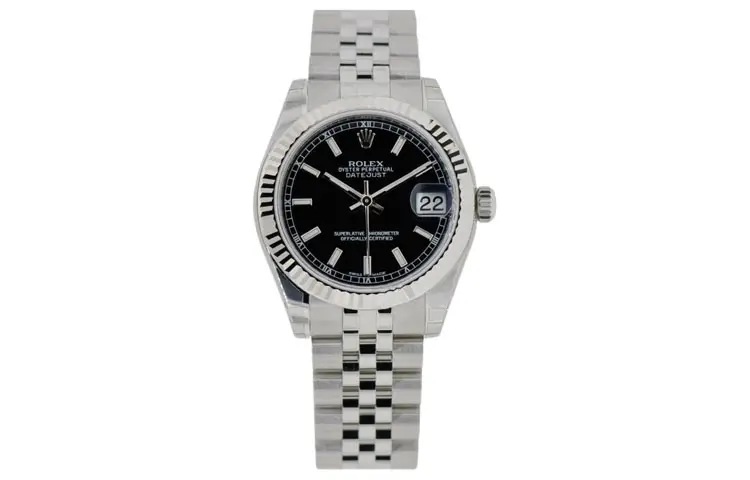 ROLEX Datejust Collection Automatic Mechanical Movement Women's Watch 31mm Black Dial