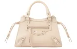 Balenciaga Neo Classic Cow Leather Handbag Mini Women's Beige