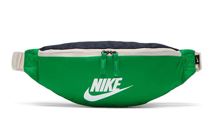 Nike Heritage Brand Logo Polyester Fanny Pack Regular Unisex Green