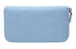 Bottega Veneta Sheepskin Wallet Regular Men's Blue