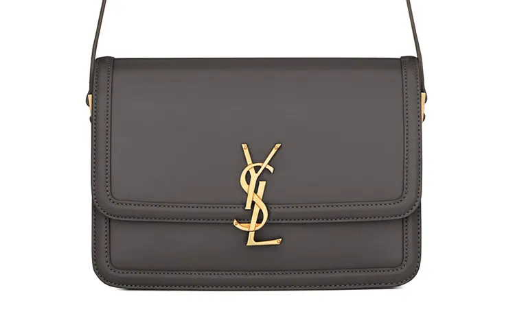 SAINT LAURENT SOLFERINO Leather Tofu Bag, Shoulder Bag, Crossbody Bag Medium Women's
