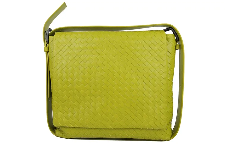 Bottega Veneta Shoulder Bag Cow Leather Messenger Bag Medium Women's Yellow