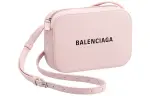 Balenciaga Leather Camera Bag, Shoulder Bag, Crossbody Bag Regular Women's Light Rose