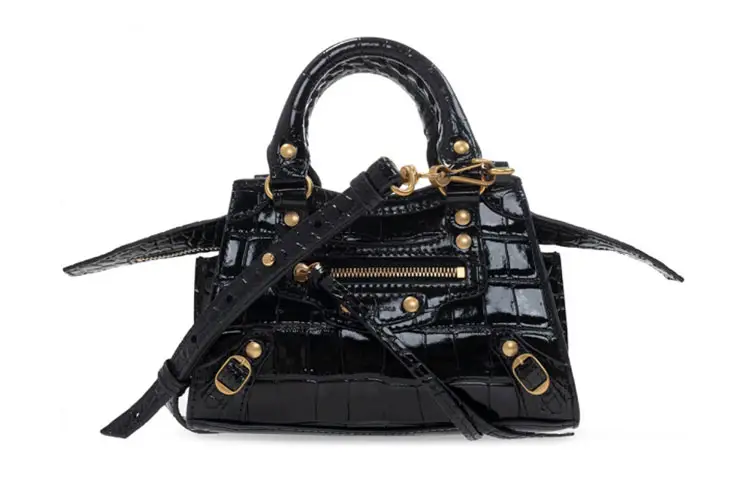 Balenciaga Neo Classic Cow Leather Bag, Biker Bag, One Shoulder Handbag Women's Black
