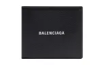 Balenciaga Cash Square Folded Coin Wallet Black/White