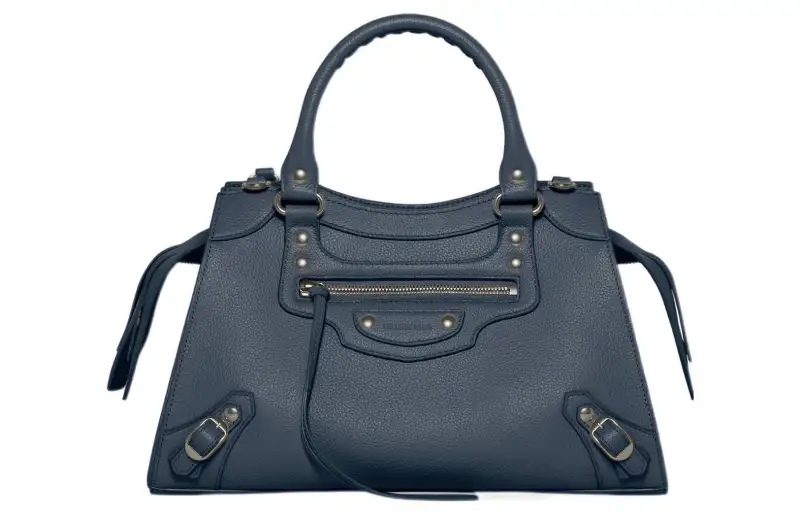 Balenciaga Neo Classic Grain Calfskin Handbag Small Women's Dark Blue