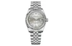ROLEX Datejust Collection Automatic Mechanical Movement Women's Watch 31mm Silver Dial Oystersteel Strap