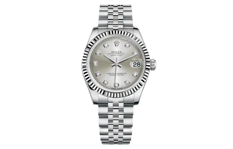 ROLEX Datejust Collection Automatic Mechanical Movement Women's Watch 31mm Silver Dial Oystersteel Strap