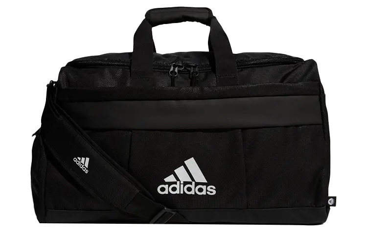 Adidas Polyester Travel Bag, Handbag, Shoulder Bag, Crossbody Bag, Gym Bag Unisex Black