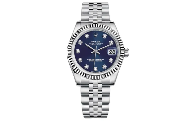 ROLEX Datejust Collection Automatic Mechanical Movement Rhinestone Embellished Women's Watch 31mm
