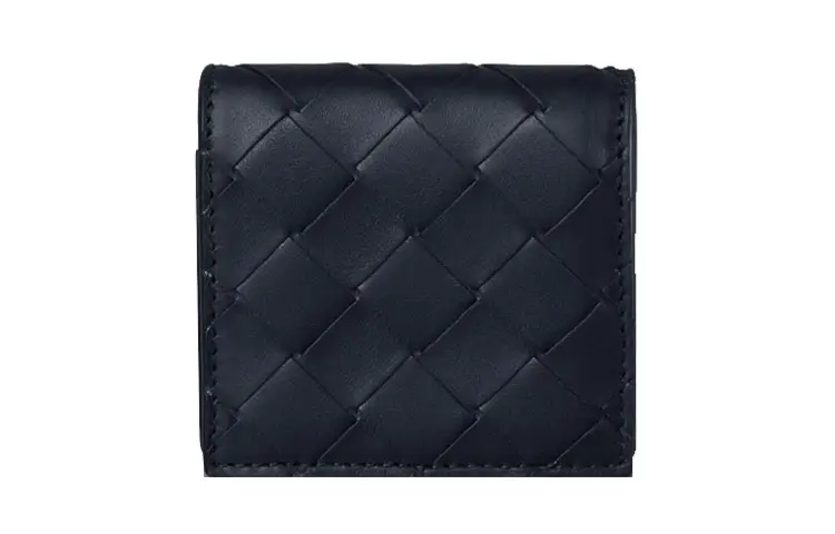 Bottega Veneta Bottega Veneta Luggage Collection Leather Coin Purse Men's Blue