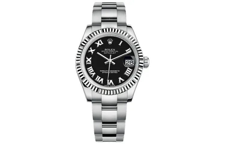 ROLEX Datejust Collection Automatic Mechanical Movement Women's Watch 31mm Black Dial