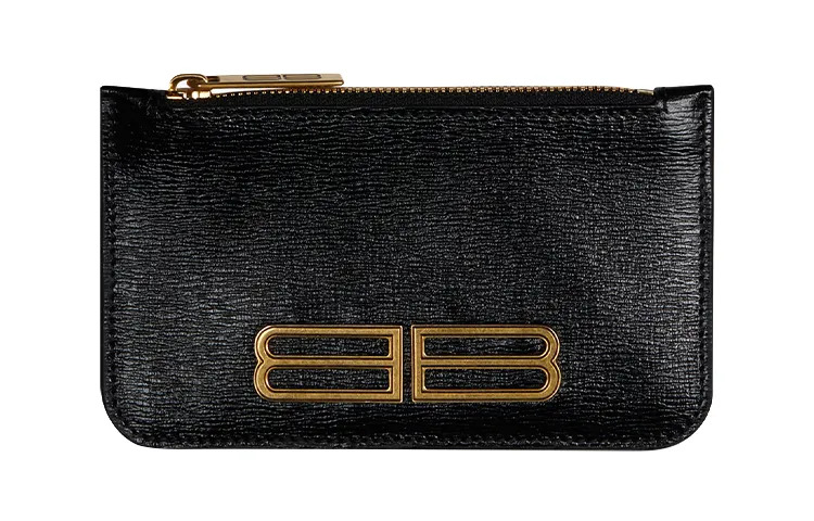 Balenciaga Gossip Zipped Cardholder Black