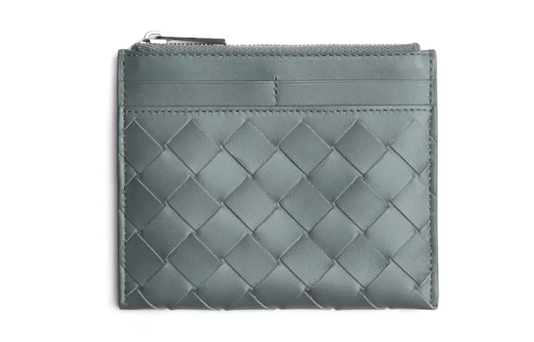 Bottega Veneta Cow Leather Card Holder Men's Slate