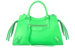 Balenciaga Calfskin Handbag Medium Women's Neon Green