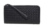 Bottega Veneta Leather Wallet Women's Black