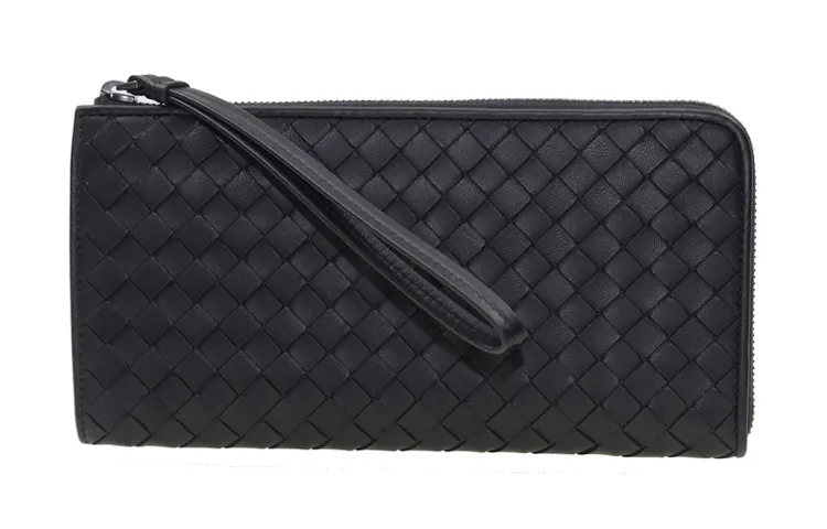 Bottega Veneta Leather Wallet Women's Black